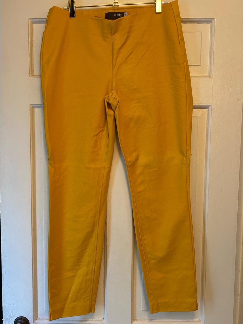 crosby. Stretch Slim Fit women’s Pants in Mustard Yellow